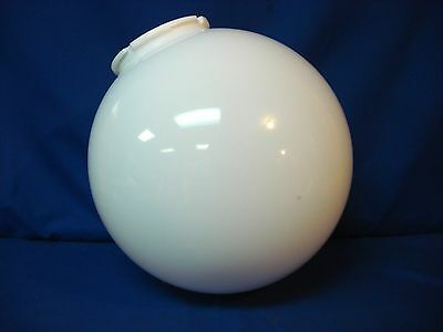 14" Acrylic White Plastic Round Globe Outdoor Light Fixture Street Lamp Post