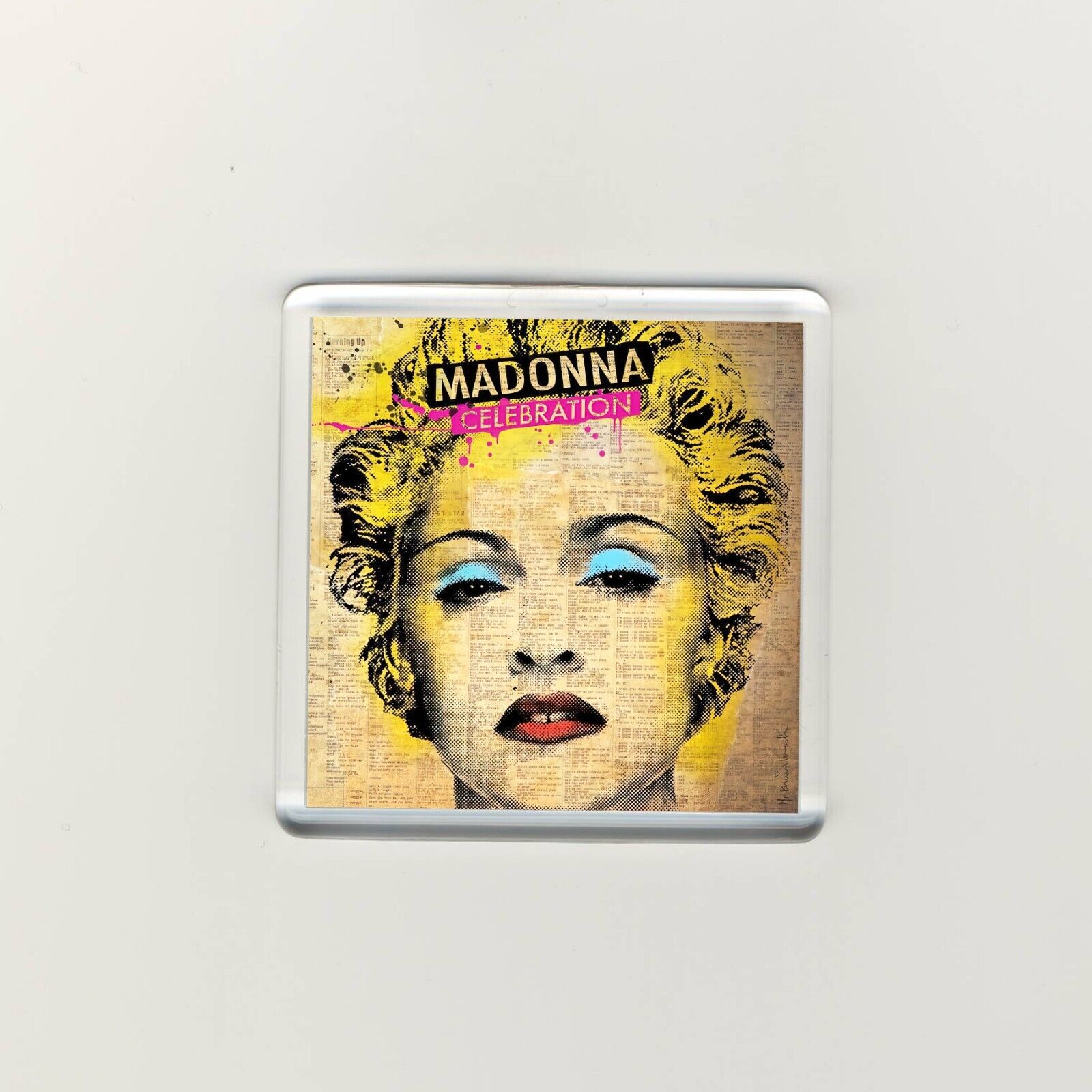 Madonna Celebration Acrylic Fridge Refrigerator Magnet