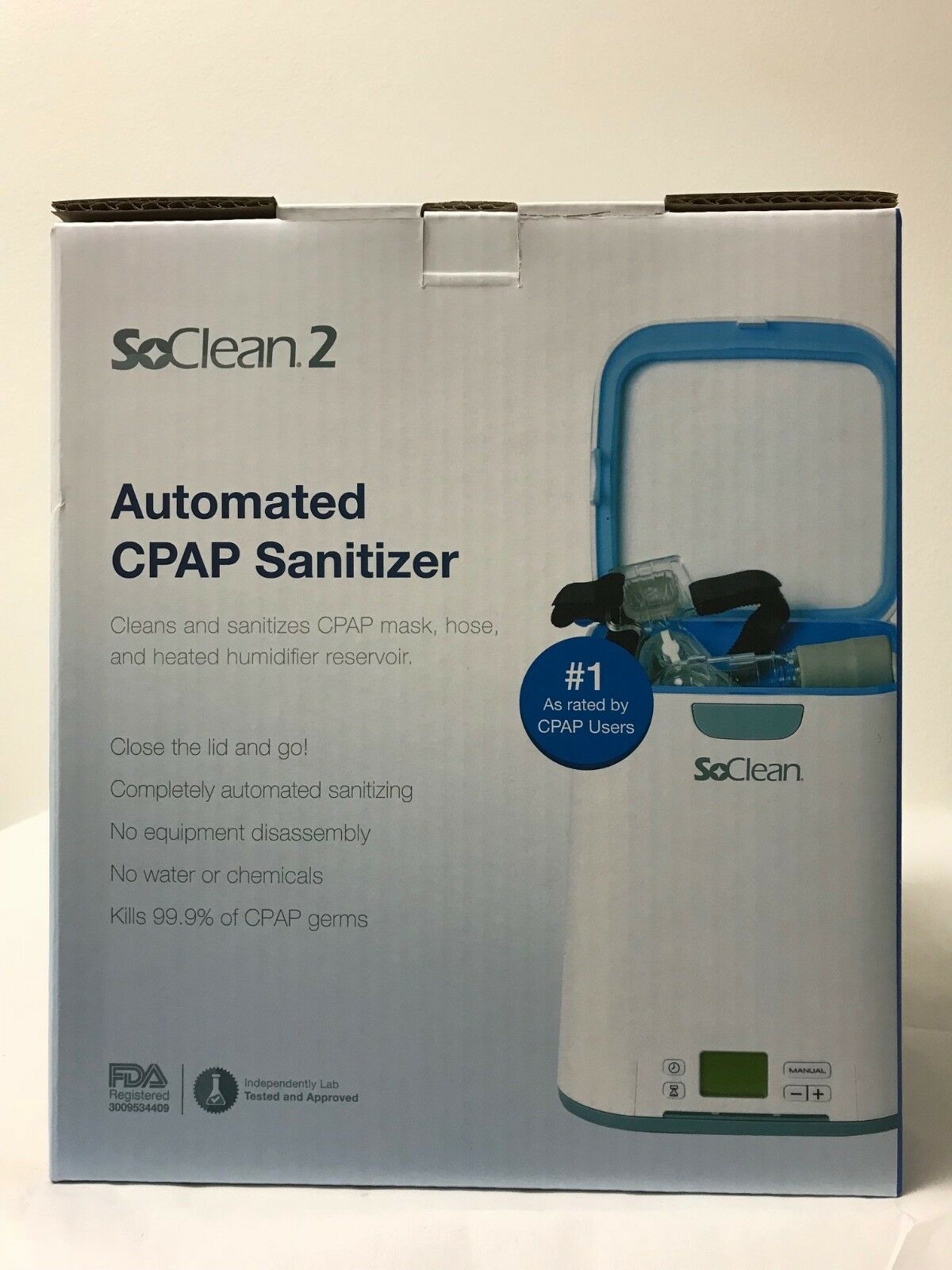 Soclean 2 Automated Cpap Equipment Cleaner And Sanitizer Machine Free Adapters