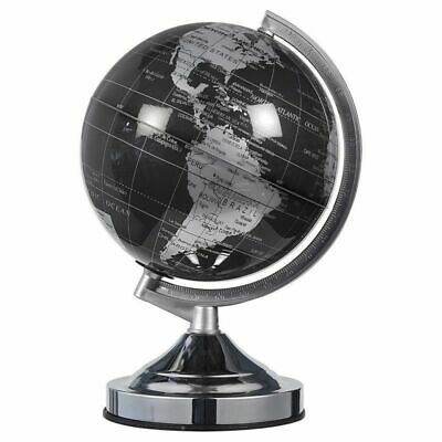 Small World Globe With Lightweight Stand For Home And Desk Decor (black, 8 In)