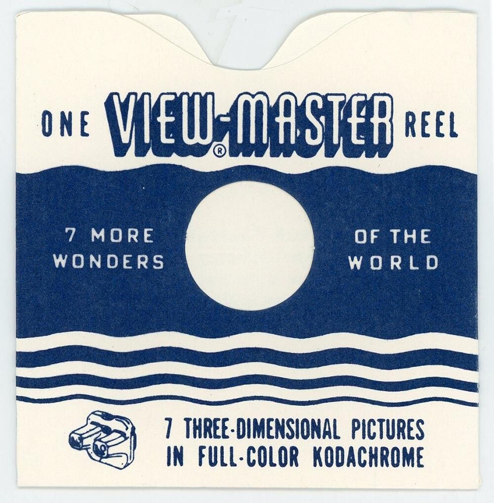Reel Sleeves For Viewmaster Wavy Line Style - Pack Of 25 - New